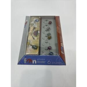 Fun on Glass 6 Piece Wine Charms
